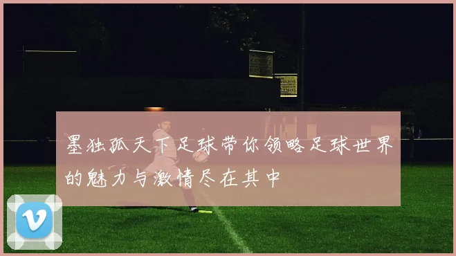 墨独孤天下足球带你领略足球世界的魅力与激情尽在其中